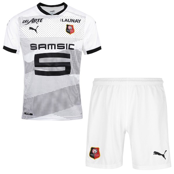 Camiseta Stade Rennais 2ª Kit Niños 2020 2021 Blanco